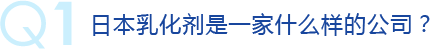 q1 日本乳化剂是一家什么样的公司？